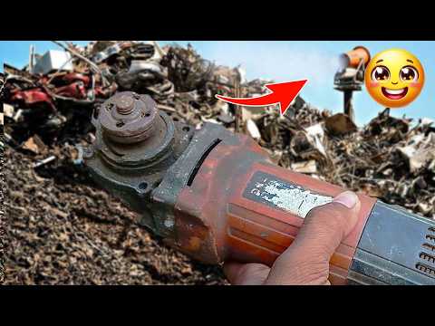 🔥Abandoned Angle Grinder Full Rebuild | From Junk to Perfect Working Condition