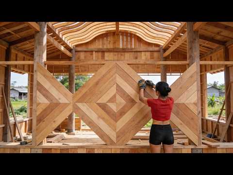 The talented girl built a dream house in the middle of the forest | By @SùngNinh-o6d