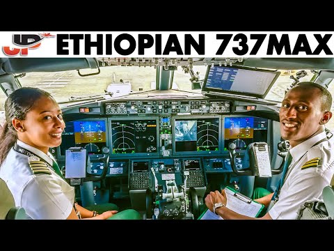 Ethiopian Boeing 737MAX to Madagascar | Cockpit Highlights