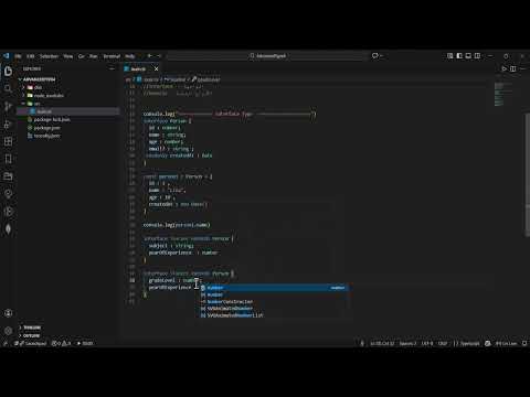 8-TypeScript أساسيات   Advanced Type 4( interface)
