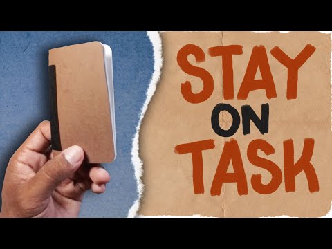 How To Make A Mini Pocket Notebook / My Custom To Do List #journalwithme 