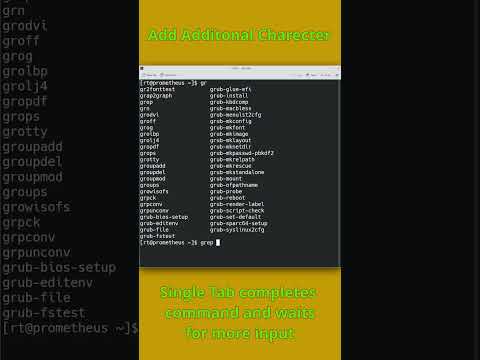 Terminal Linux Tab Completion