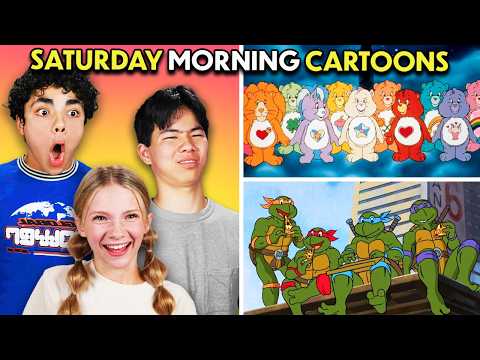 Teens React To These Classic 80s & 90s Saturday Morning Cartoons!!