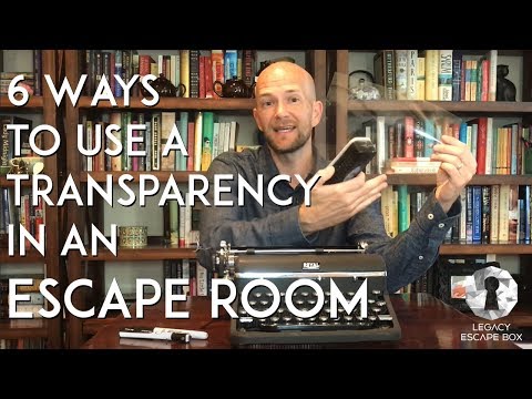 6 ways to use a Transparency in an Escape Room
