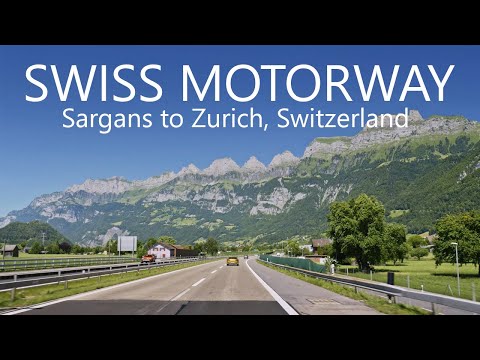Swiss Motorway Senic Drive 4K | Sargans to Zurich Thru Autobahn A3