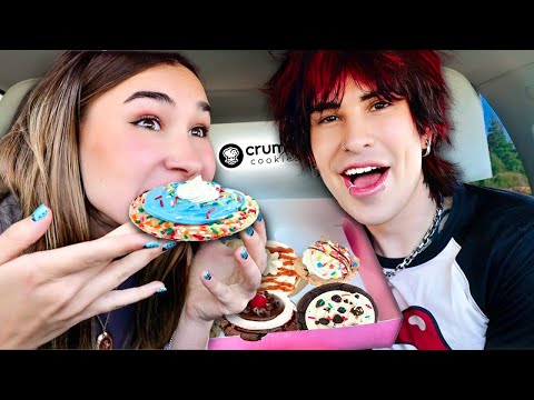 My Sister Tries CRUMBL COOKIE!
