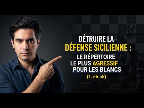 Détruire la Défense Sicilienne : Le répertoire le plus agressif pour les Blancs (1. e4 c5)