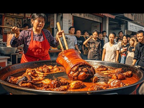 This is a long-established pork-simmering shop beside a national highway in Lanzhou  Gansu province