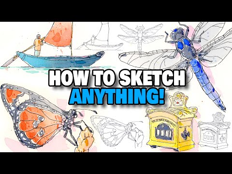 How To Sketch ANYTHING! | Urban Sketching Objects For Beginners