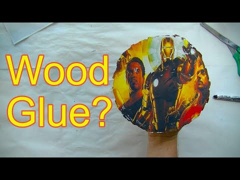 EASY PEEL Image Transfers onto Wood with Wood Glue!