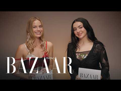 Margot Robbie & Charli xcx Test Their Friendship | All About Me | Harper’s BAZAAR