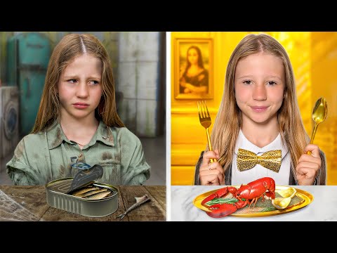 Nastya in a Poor vs Rich Story for kids