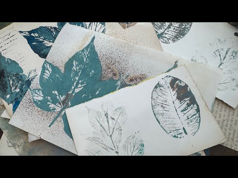 Botanical prints without the gelli plate 