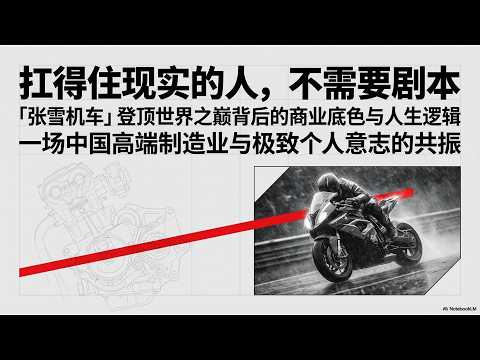 260331「张雪机车」登顶世界之巅背后:一场中国高端制造业与极致个人意志的共振