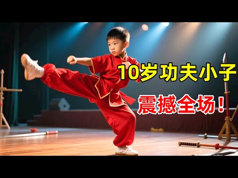10岁男孩功夫天才!第二个“李小龙”,自学成才,一段双节棍表演引全场惊呼【草根大明星】