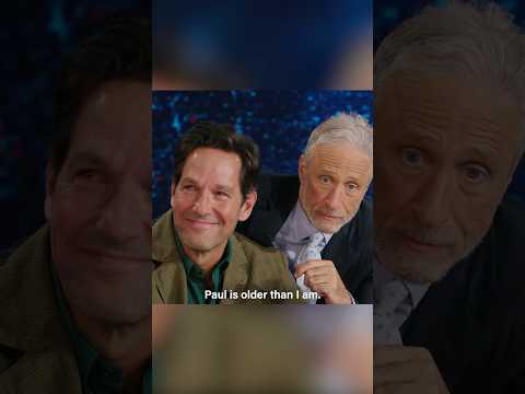 Life lesson from #PaulRudd and #JonStewart: Make friends #dailyshow #friendship
