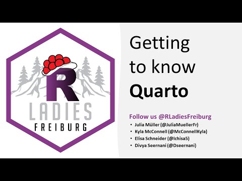 R-Ladies Freiburg (English) - Getting to know Quarto