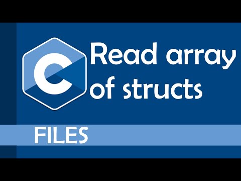 Read an array of structs in C