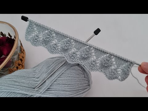 Easy to Make Looks Olay ✅️ Easy Two Needle Knitting Model for Vest Shawl