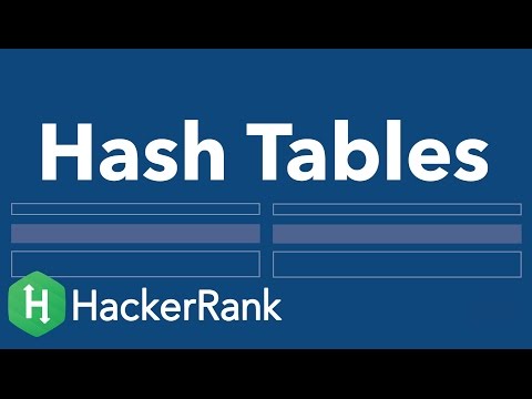 Data Structures: Hash Tables