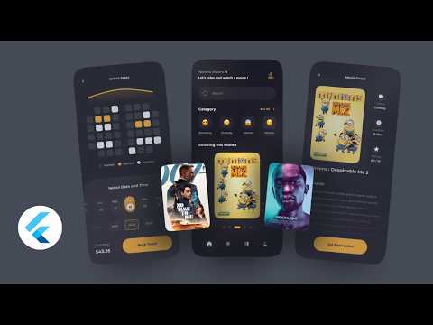 Cinema Booking App - Flutter UI || Flutter Movie App Tutorial