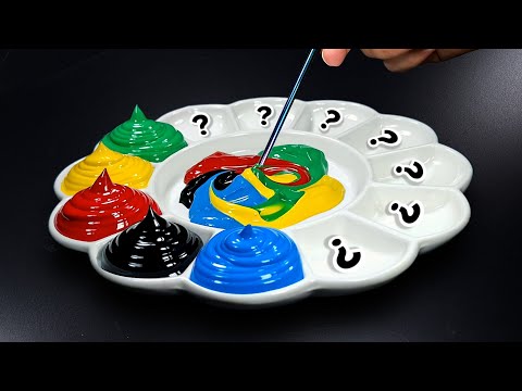 How To Making 13 Beautiful Colors from 5 Primary Colors | Satisfying Color Mixing