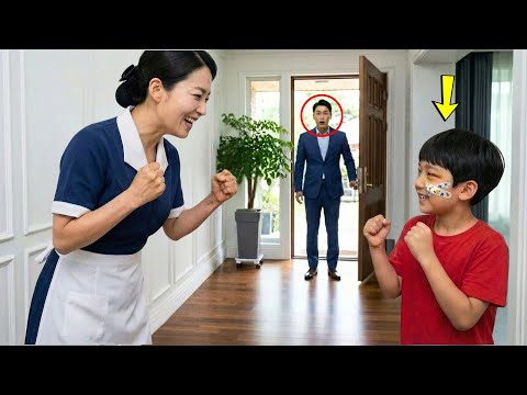 재벌의 아들이 학교에서 맞았다 — 새로 온 가사도우미가 아이에게 가르치는 걸 보고 그는 말문이 막혔다