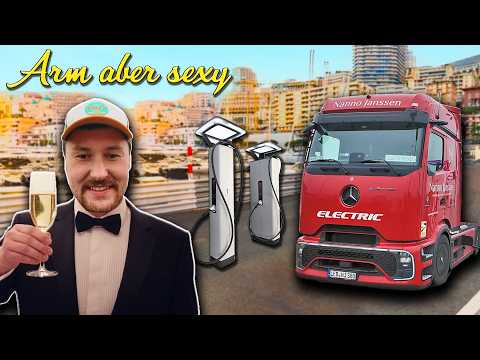 Mit dem 816 PS Elektro-Benz nach Monaco und 24 Hypercharger für EnBW über den Brenner schleppen