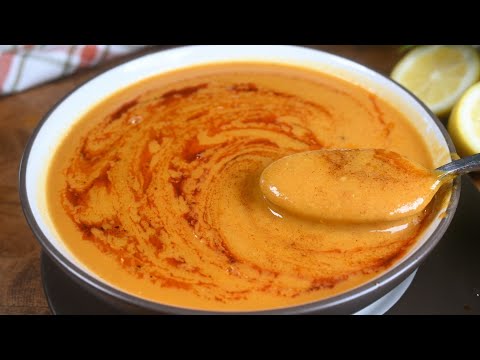 أسهل وألذ شوربة عدس بالطريقة تركية! صحية وغاية في اللذة! 😋 Easy and delicious Turkish lentil soup