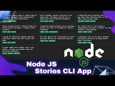 Node JS Tutorial for Absolute Beginners - Project #1 - Storyfy CLI App