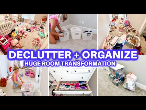 ROOM DECLUTTER + ORGANIZE + CLEAN WITH ME | CLEANING MOTIVATION |CLOSET ORGANIZATION JAMIE'S JOURNEY