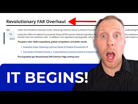 Breaking News: "The New Revolutionary FAR Overhaul" Begins for Government Contractors