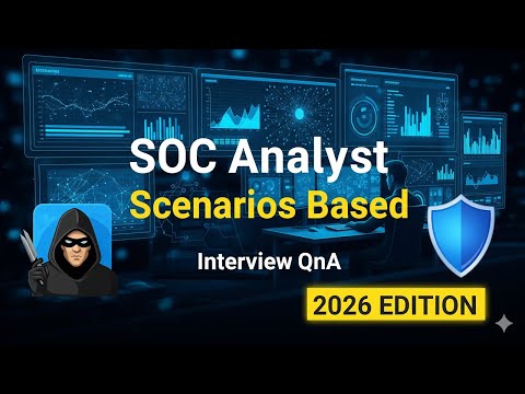 SOC Analyst Scenario-Based Interview Questions & Answers (2026) | SOC Analyst Interview Question