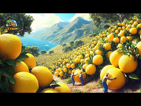 How Farmers Harvest Lemons - Lemon Processing Factory | Agriculture Documentary