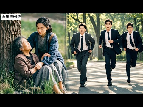 孤兒乞丐用嘴幫陌生阿姨吸出蛇毒，誰料她是江城首富，當場就要認她做女兒，一通電話3分鐘後3輛豪車停在她面前，下來三個頂級顏值的總裁「恭請小妹回家！」