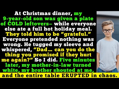 “They Fed My Son COLD SCRAPS… I Remembered My Promise—The Table ERUPTED.”