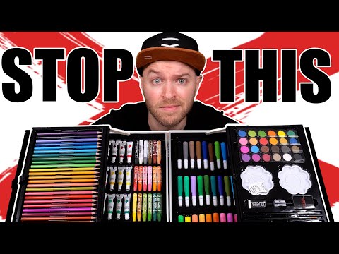 I Tried Using a CHILDREN’S Art Set - From TEMU..