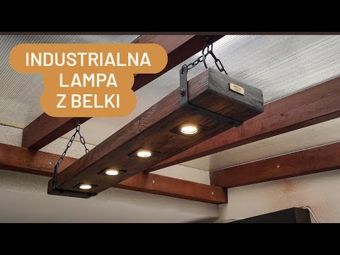 INDUSTRIALNA lampa z belki / Industrial BEAM lamp
