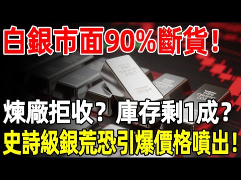 白銀市面90%斷貨！煉廠拒收？庫存剩1成？史詩級銀荒恐引爆價格噴出！#白銀#財經#理財#投資#晚年生活#晚年幸福#退休#退休生活#養老