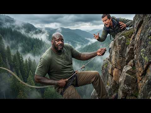 Can Shaquille O'Neal Survive 24hrs In The Wildnerness? - Bear Grylls Running Wild