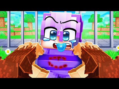 Eating Visitors ALIVE as a Monkey in Minecraft!