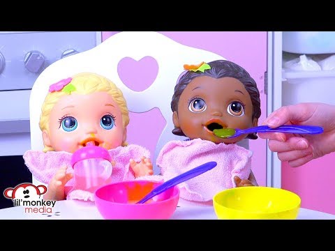 Baby Alive 👶🏼  Lily and Lucille Morning Routine!  Finger Painting and Bath time Fun! 🌈