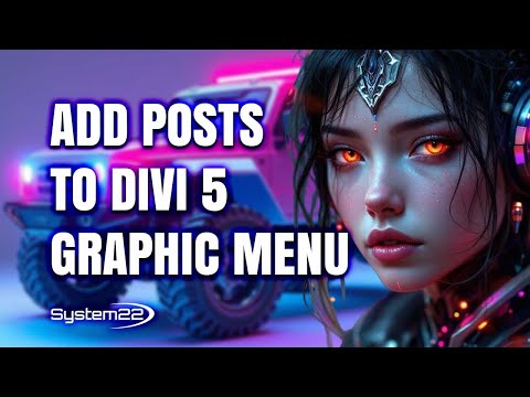 Divi 5 Tutorial – Add Posts to a Full Screen Graphical Menu Page