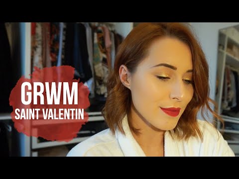 // GRWM Saint Valentin // Maquillage, coiffure, manucure, look