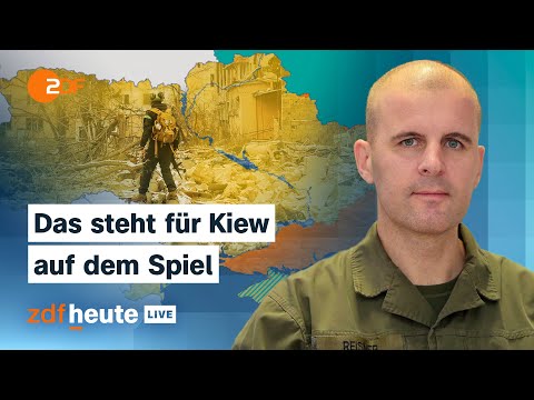 Ukraine: Lage an der Front und EU-Gipfel zu russischen Milliarden | Oberst Reisner bei ZDFheute live