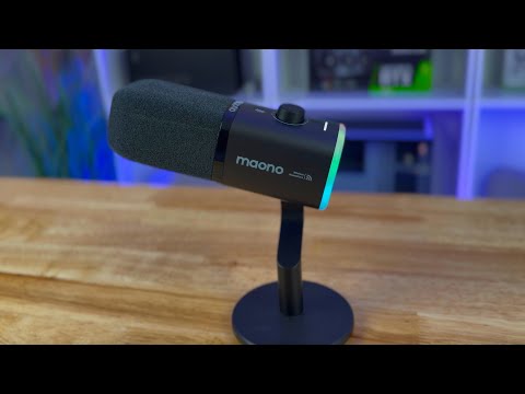 I tested the Maono PD100W Wireless Dynamic Gaming Microphone