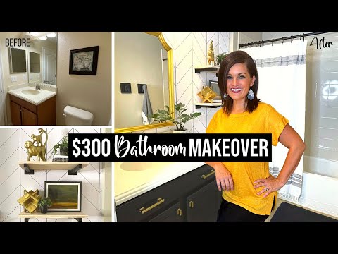 DIY BATHROOM MAKEOVER ON A $300 BUDGET!
