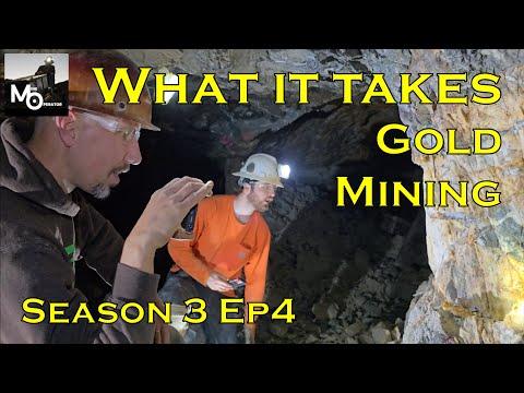 What it Takes Gold Mining Small Scale:  Drill, Blast, Muck, Hand Tram S3E4
