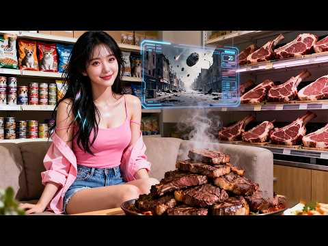 💥末日倒數6小時!我重生覺醒『食物升級超能力』,貓糧變戰斧牛排🥩?別人餓死街頭,我在家大魚大肉!