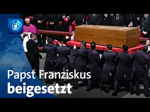 Papst Franziskus in Rom beigesetzt